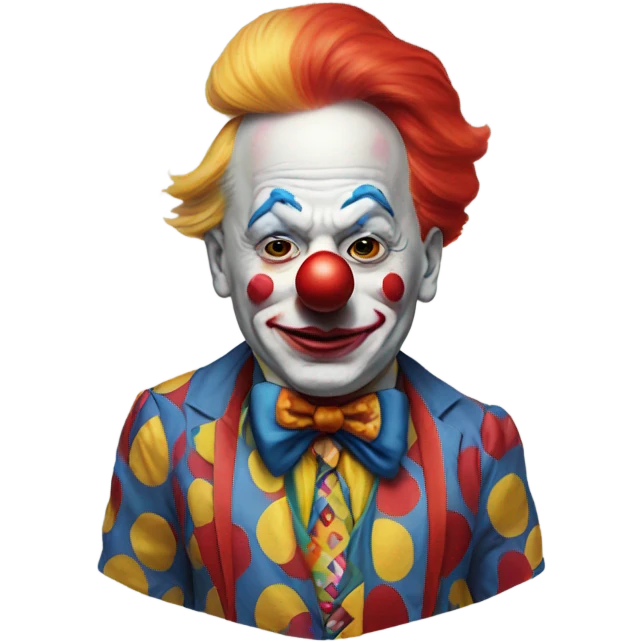 Donald Trump as a clown emoji