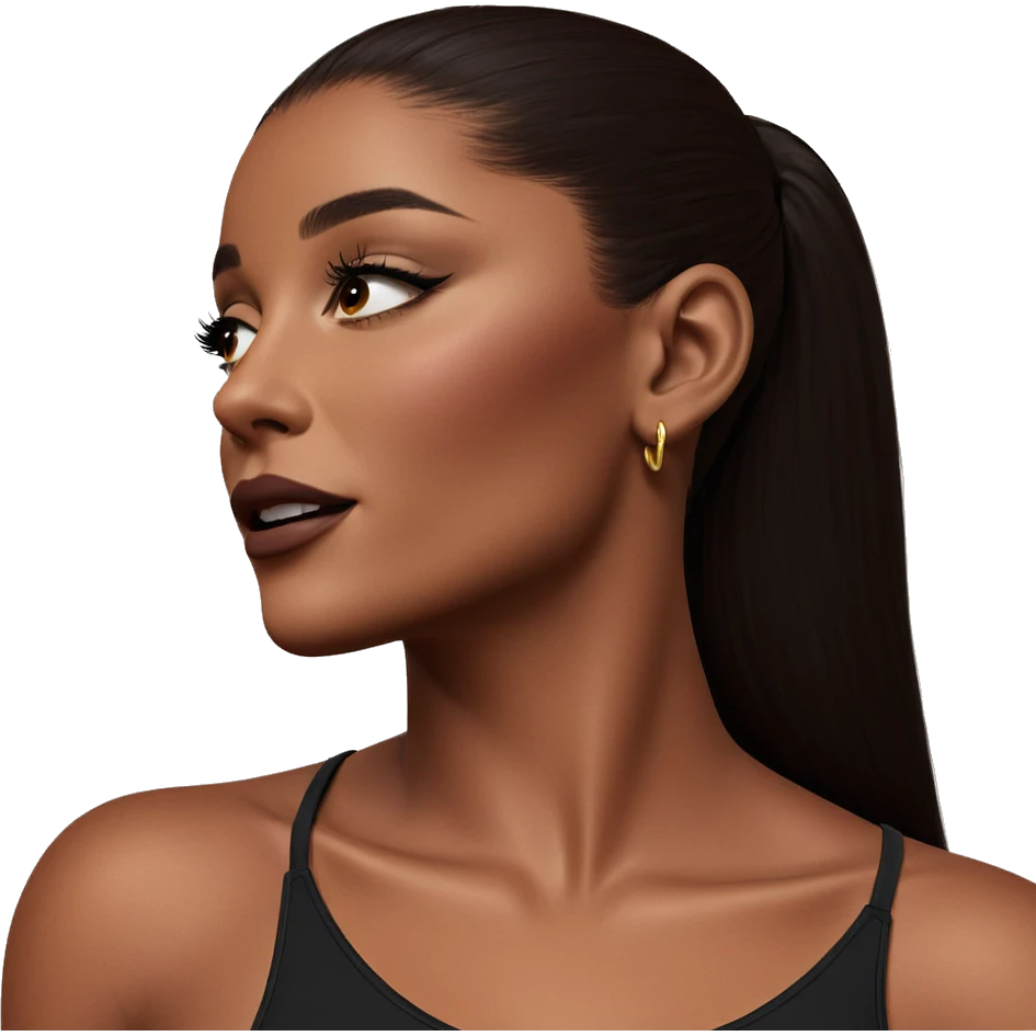 portrait of dark-skinned beauty emoji