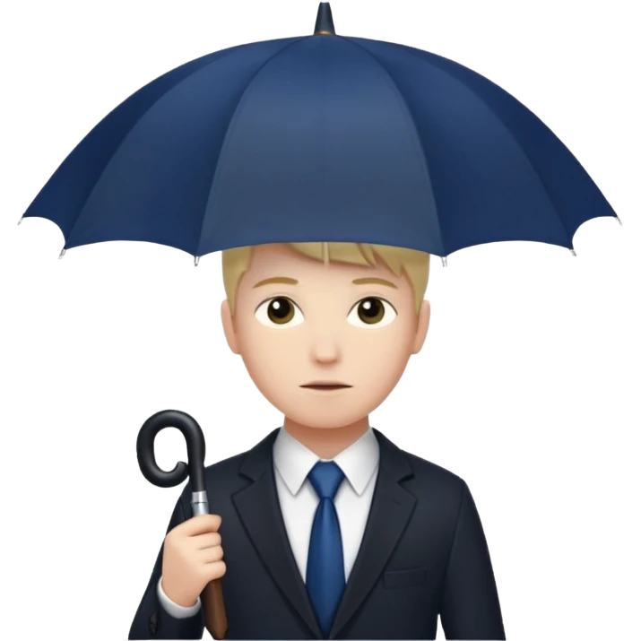 Number five Academia Umbrella emoji