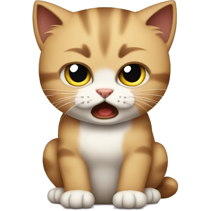 Angry kitten emoji