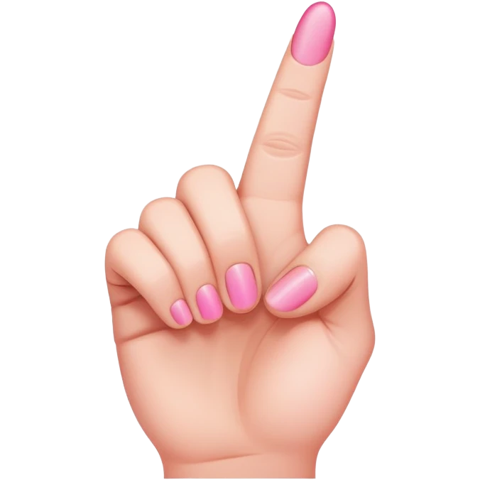 pink middle finger emoji