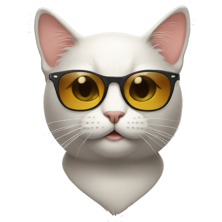Cat with sunglasses  emoji