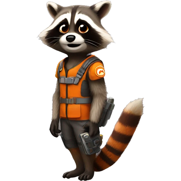 Rocket racoon emoji