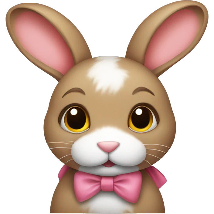 bunny with bow emoji