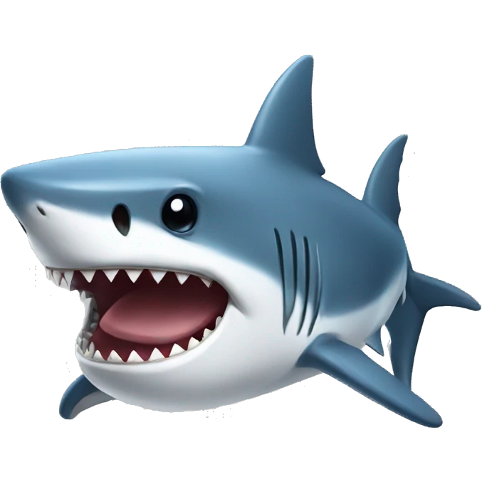 Shark with hat emoji