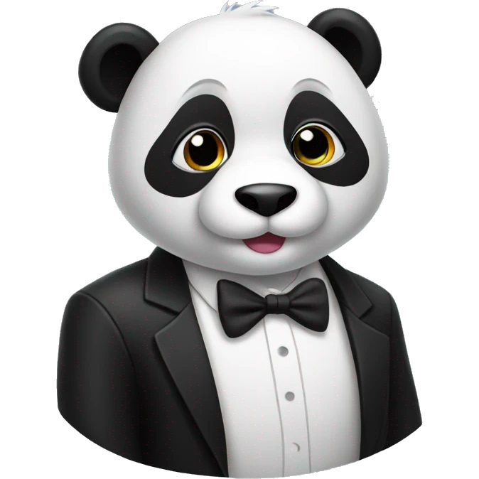 Panda in tuxedo emoji