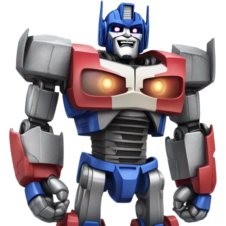 Optimus prime eating ice cream emoji