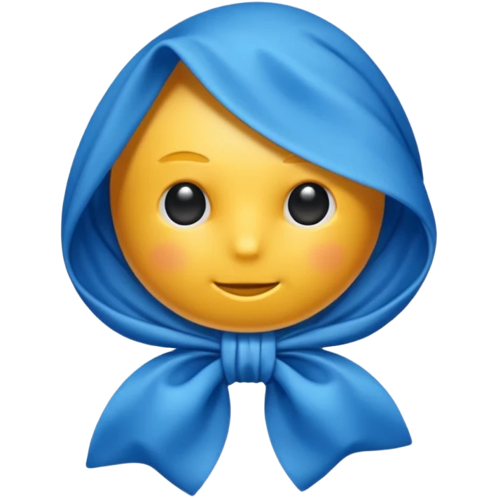 Fiocco blu emoji