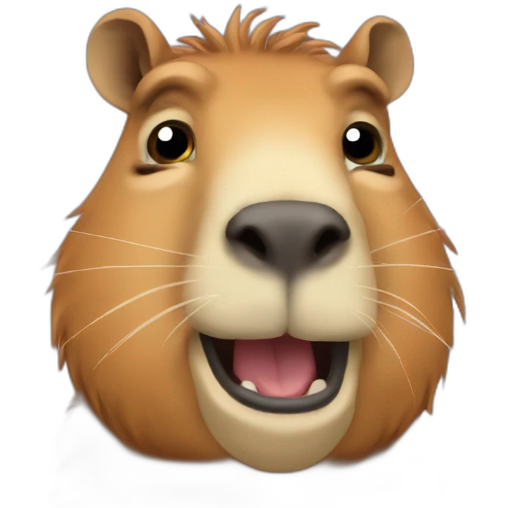 Cabybara sing emoji