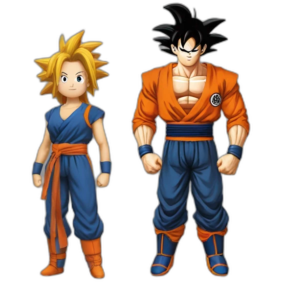 Son Goku et Brigitte Lecordier emoji