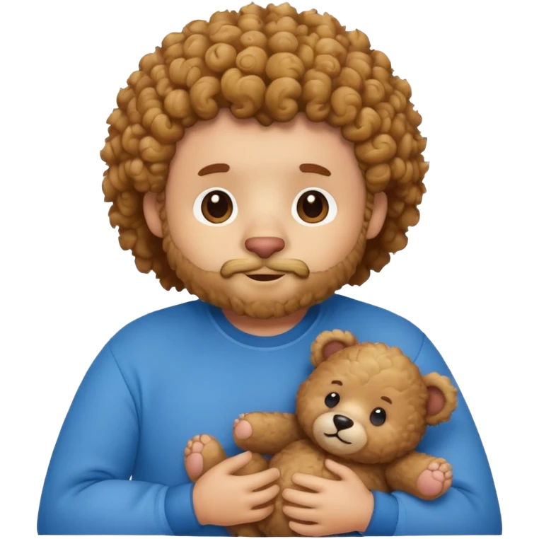 curly bear with shirt emoji