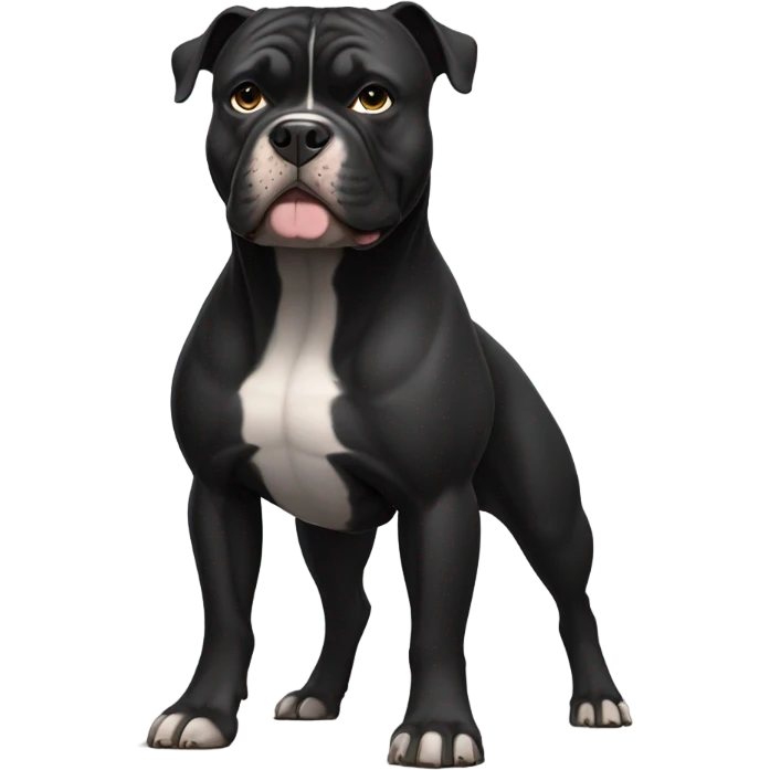 99% Black American Bully emoji