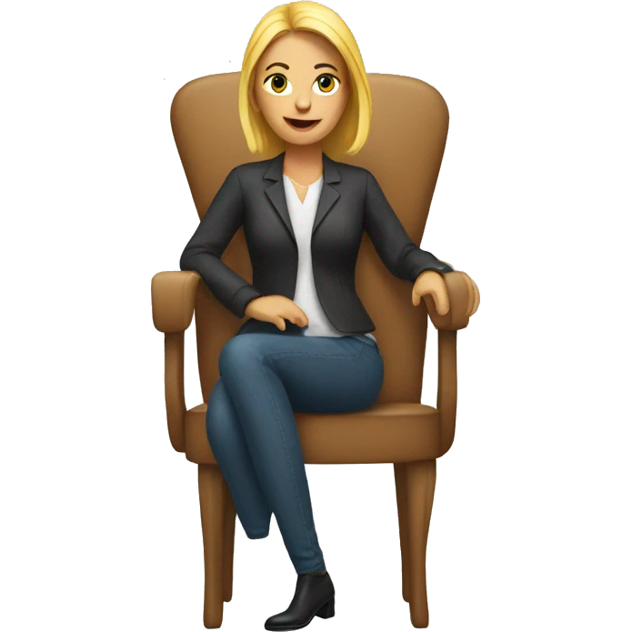 woman on chair emoji