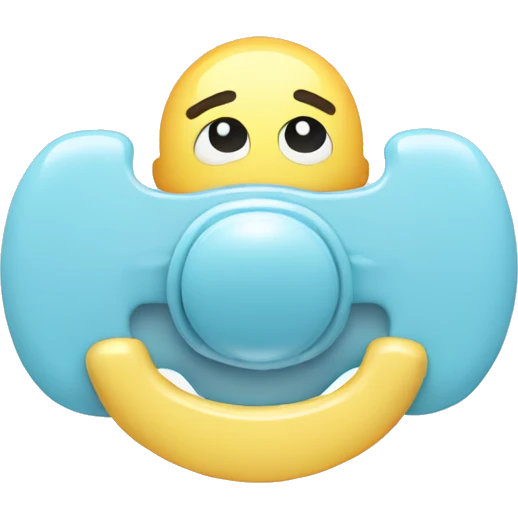 Light blue pacifier  emoji