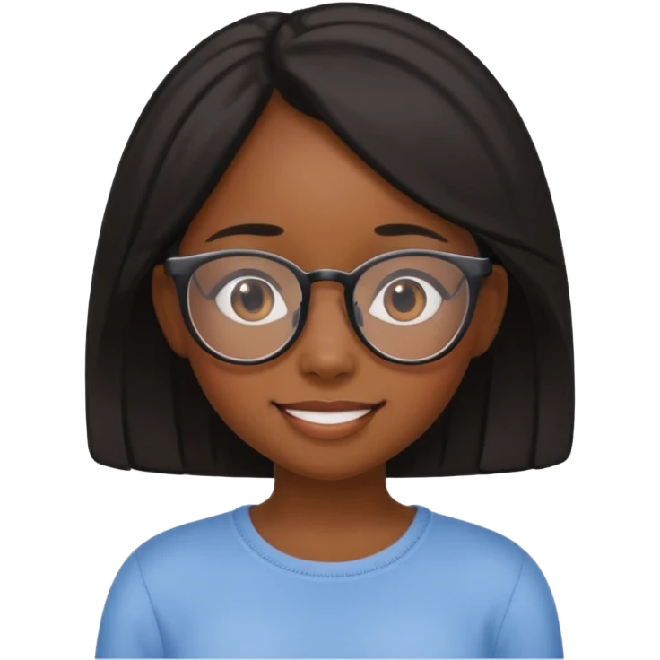 shy black girl emoji