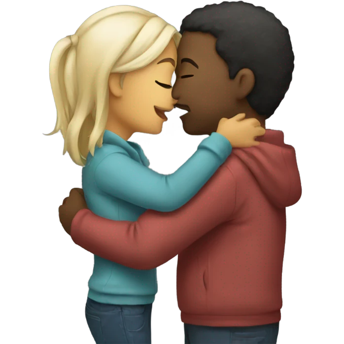 Kiss and hug emoji