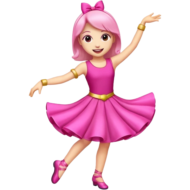 Make a pink dance emoji emoji