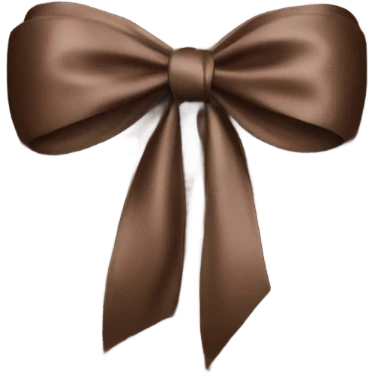 brown bow emoji