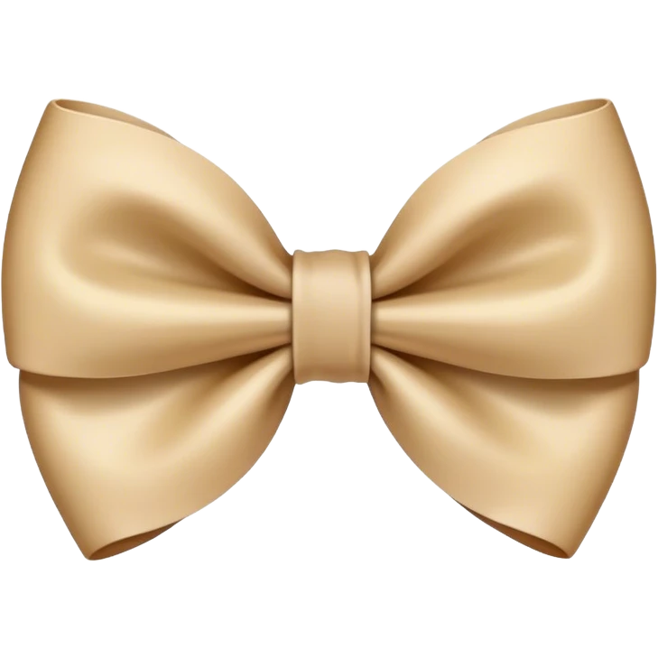 beige bow emoji