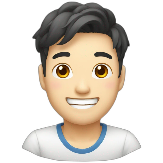 coreano feliz emoji