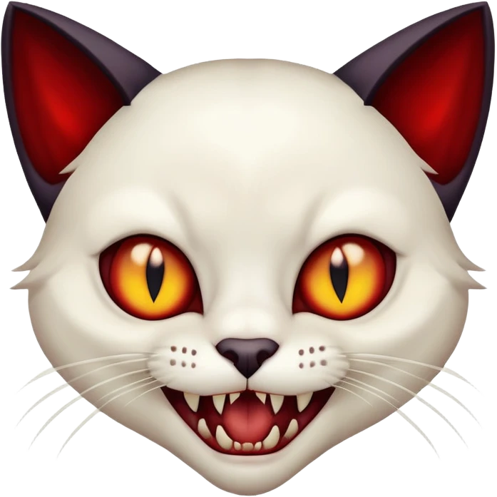 Cat mixed with fampire emoji