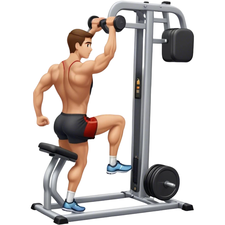 how to use gym calf-raise machine emoji