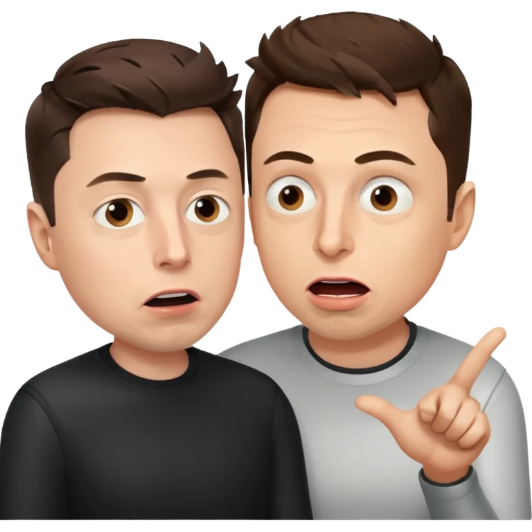 argument between Elon musk and Sam Altman emoji