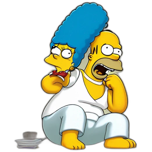 Homer simpson qui souris emoji