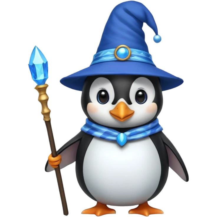 Penguin Wizard emoji