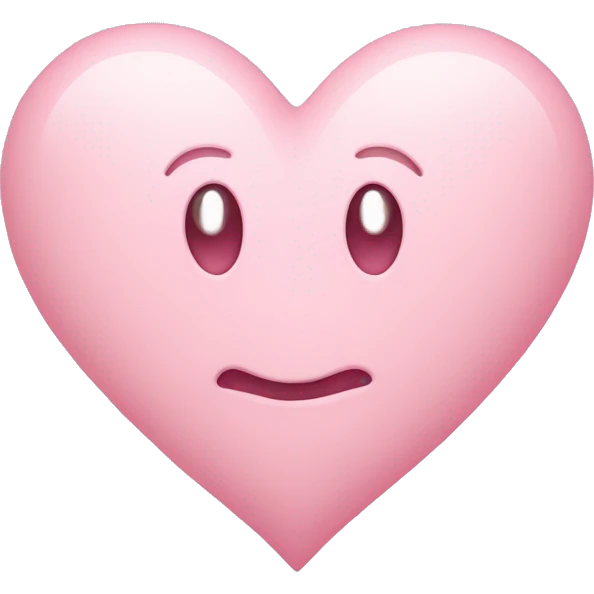 pastel pink heart emoji