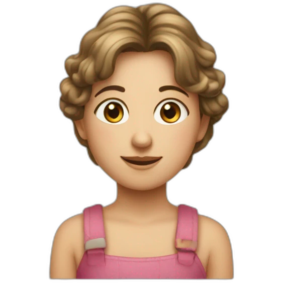 une fille a côté d'un garçon grand emoji