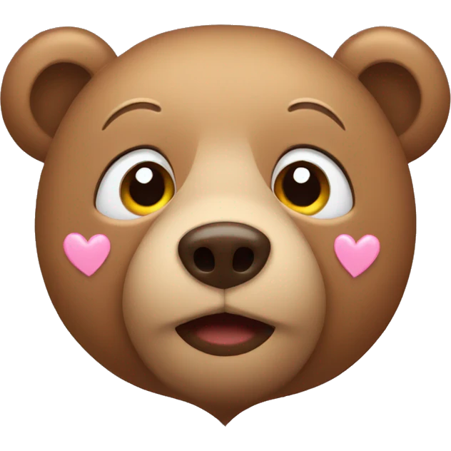 bear with hearts emoji