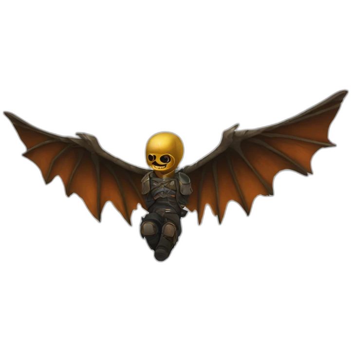 flying harbinger of death with schythe emoji