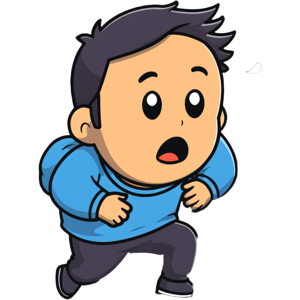 A man sobbing, with tears running down his cheeks emoji