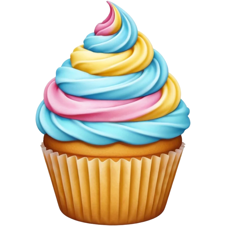 Cupcake de sorvete emoji