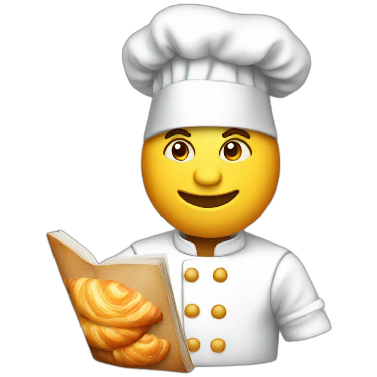 chef book croissant emoji