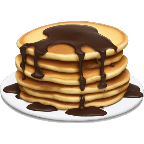 Soggy pancake with choco without Face emoji
