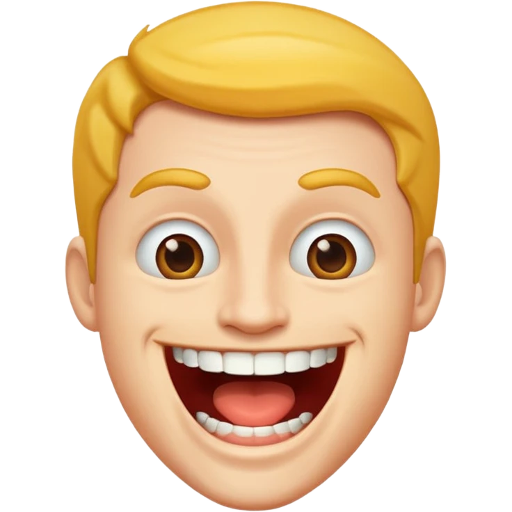 Büyük ağızlı adam emoji