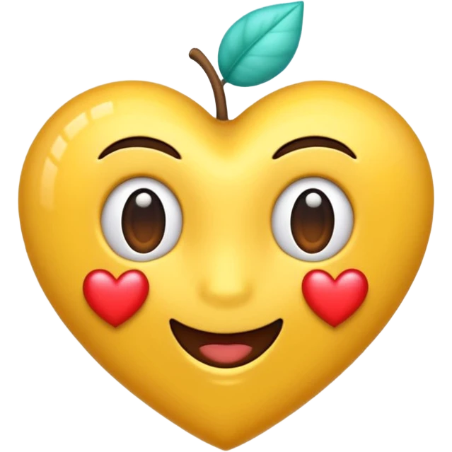 Um emoji de coração colorido emoji