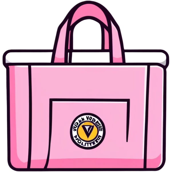 pink volunteer badge emoji