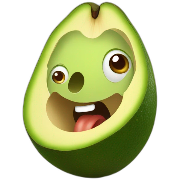 avocado eating emoji
