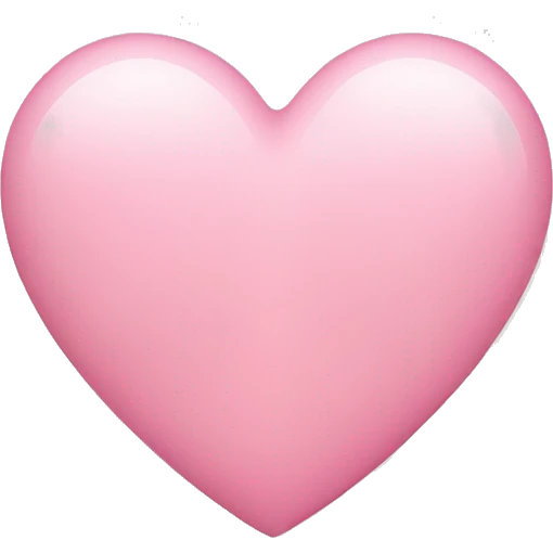 Lightpink heart  emoji