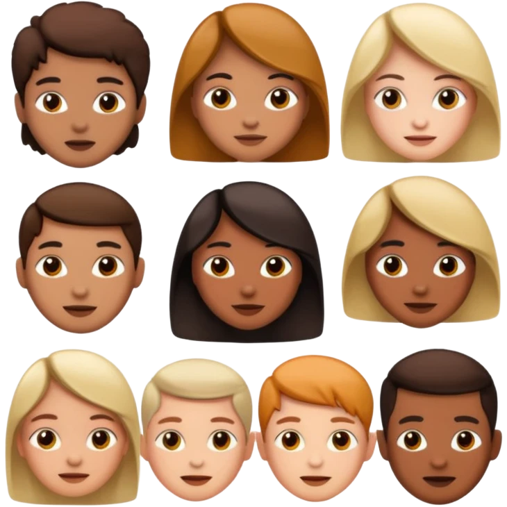 personas diferentes emoji