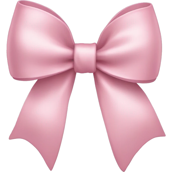 light pink bow emoji
