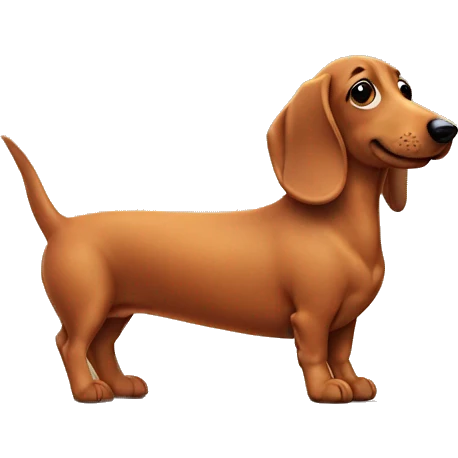 cute sausage dog  emoji