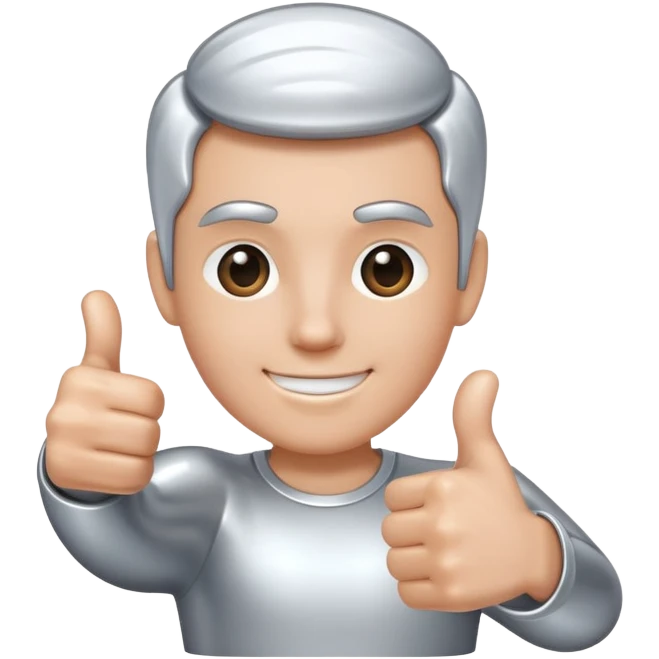 sorayama thumbs up emoji