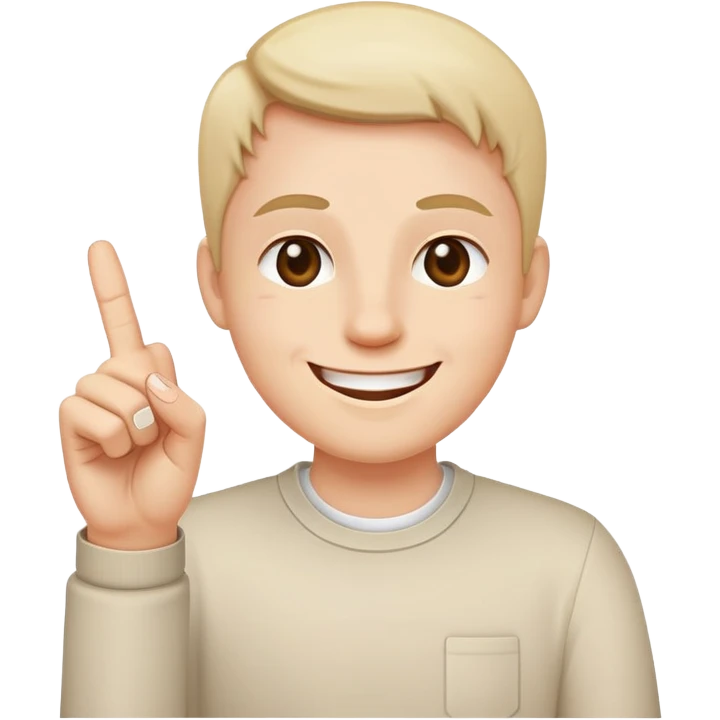 smile face with middle finger emoji