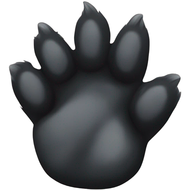 Black paw emoji