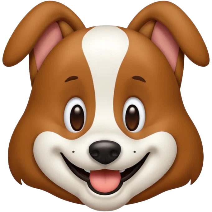 Goofy dog emoji