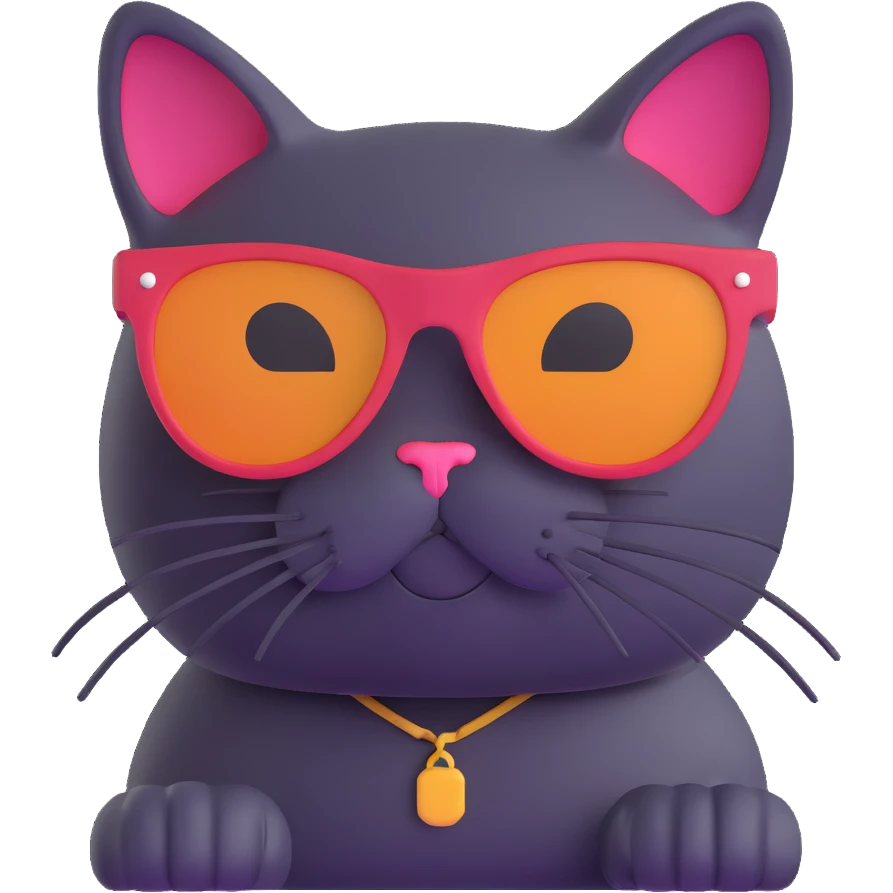 cat wearing sunglasses emoji